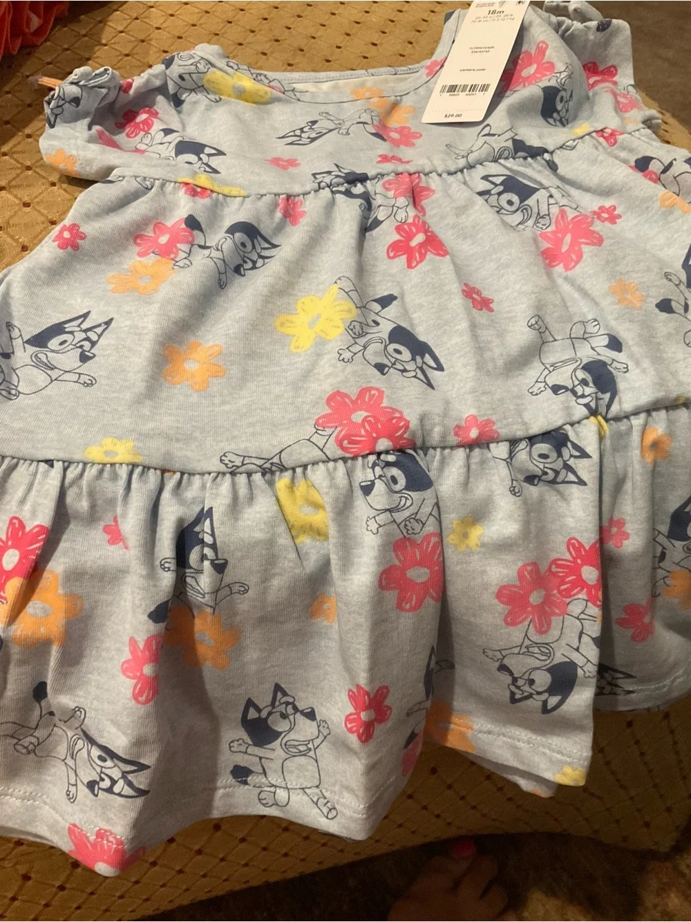 Carter’s Girls Bluey Dress 18 Months New